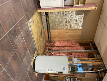 Photos by F Squared LLC #1 Renovated Beauty Salon
Demolition, framing, electrical, plumbing, drywall, paint, trim and flooring, also set up styling st