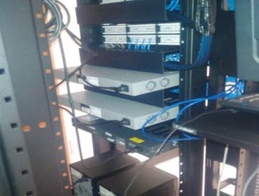 110 Punch Down Patch panel in the MDF Room