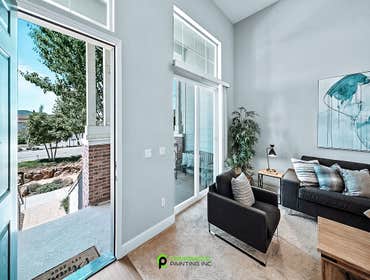 Photos by Commercial Painting Inc. #1 We painted this home's full interior and kitchen cabinets. Our client was ready to put this home and the market a