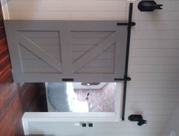 Photos by Muddy River Building Company LLC #6 A sliding room entry door and cabinet were built for a customers bedroom