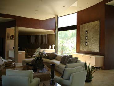 Big Horn Very nice Faux.
It almost has a leather feel to it , very rich and fits the house well.