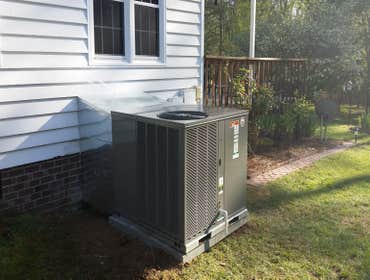 3 ton, 14 seer, 410A Ruud package heat pump install
