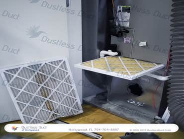 Photo(s) from Dustless Duct Air duct cleaning services in Hollywood, FL and surrounding areas.