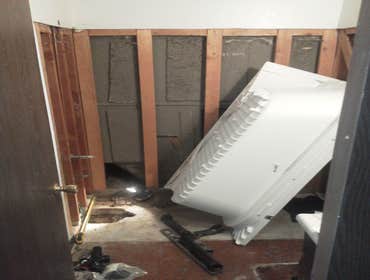 New bath tub installation.