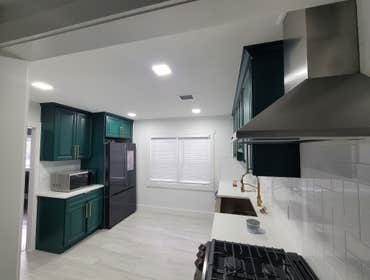 DOBBS CONSTRUCTION LLC KITCHEN PROJECT #1 For this project we did a complete kitchen renovation. That included : Full gut of kitchen down to the studs,