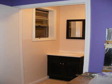 Painted bath, replace window.