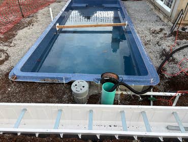 Photos by Blue Heron Pools & Outdoor Living #3 This client reached out late last fall ready to fulfill a lifelong dream of building an in-ground pool a