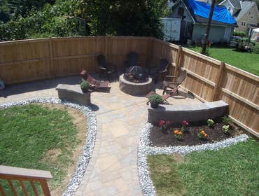 Photo(s) from American Deck Inc Cambridge Paver Patio w/ Wood Burning Fire Pit, Reisterstown, MD