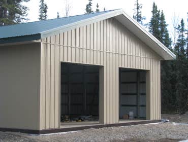 Steel Stud Garage Kit A steel stud garage package with metal roofing and siding. If you are interested in having a garage built this summer, feel free 