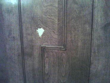 before photo closet door