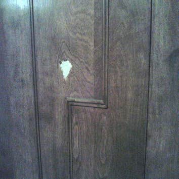 before photo closet door
