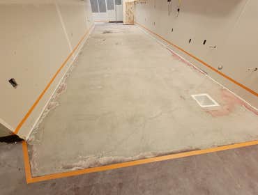 Photos by Surface Protective Coatings #3 Moisture barrier with an industrial grade epoxy floor with anti-slip.