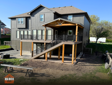 Photos by Boyt Home Improvement LLC #4 Composite deck with wood framing. Added roof, electrical
