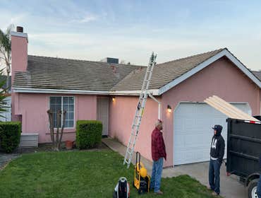 Before/old roof