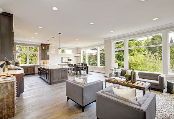 Living Room & Fireplace | Refined Rustic | Westlake Village, CA