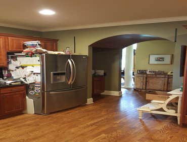 Large remodel project at a home in the Concord Hunt subdivision