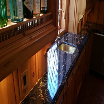 Restored Bar tops - Portoro Beverly Hills . . .