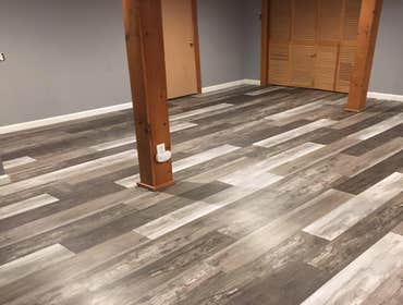 Bright new look to a basement