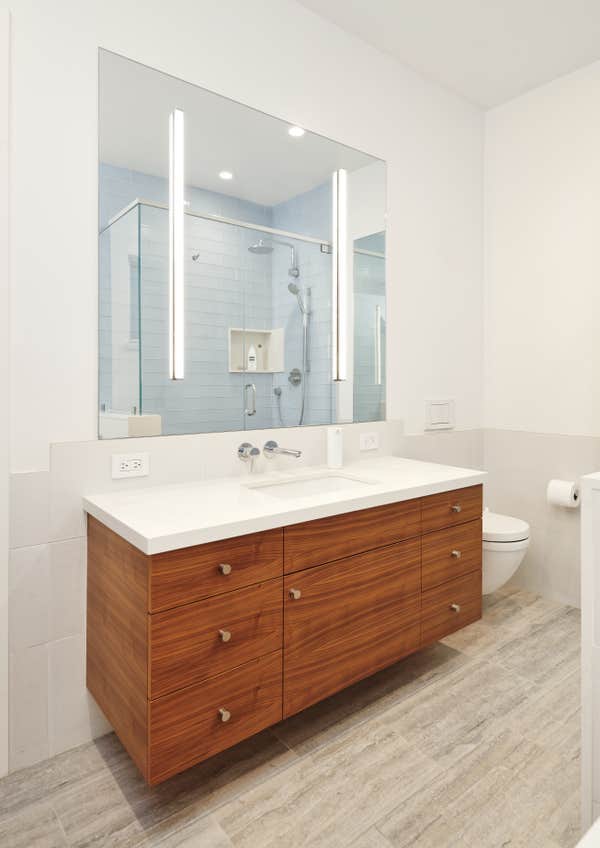 Master Bath Custom Mill work Wall hung Vanity