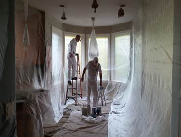 prep for ceiling painting