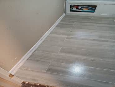 Floor tile install