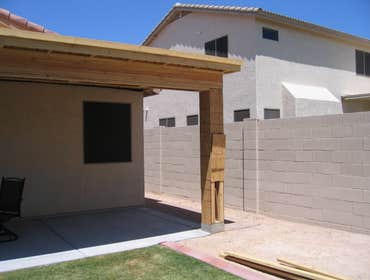 Patio Extention Extend 14' x 10 Patio to 50' x 10 - Framing - Roofing - Electrical - Drywall - Paint