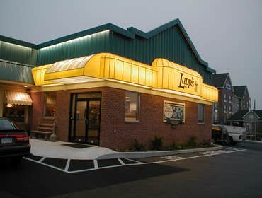 Yellow Backlit Awning