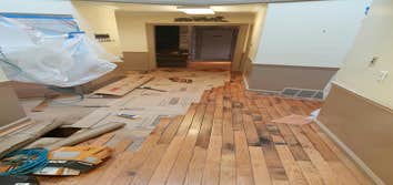 Dental Office Armstrong Flooring Bruce Trumbull 3/4" X 2 1/4" Oak "Honey"