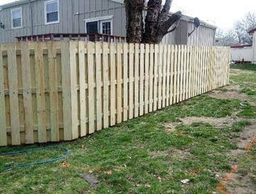 Wood Shadow Box fence