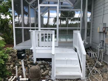 Spinnaker deck at dock