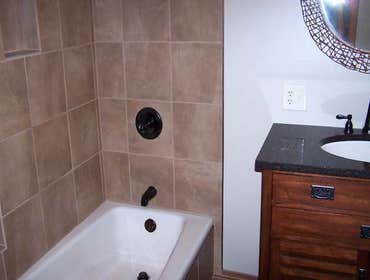 Warm Bathroom Tones