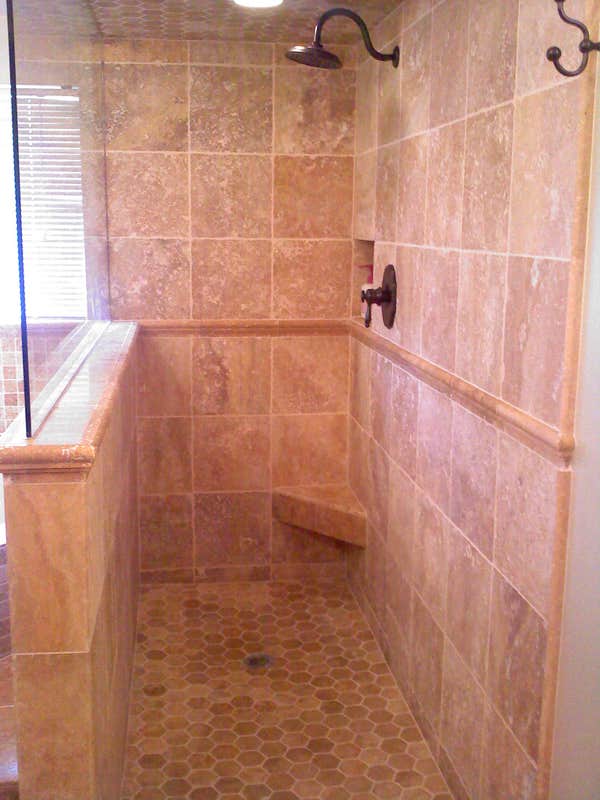 stone shower