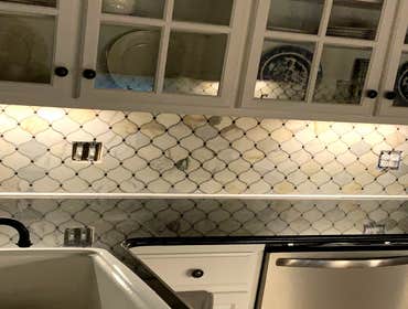 Photos by Southern Quality Construction #1 Remove old backslash and install new.