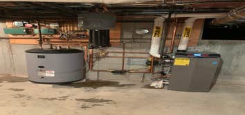 Photos by Durfee plumbing and Heating #2 Lochinvar knight boiler with a 40 gallon stainless steel indirect water heater