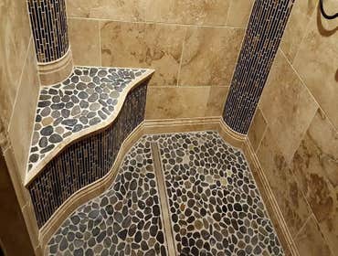 Custom shower install