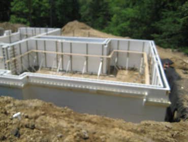 Photos from ICF Installation Associates, LLC The following pictures are taken at various jobs we have done. The first ones are of the basement of an A