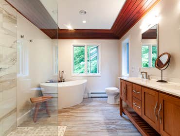 Wood Bathroom 1