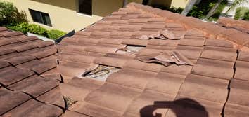 Photos by Smartlabor Company #1 Remove and replace broken tiles from 11 buildings.