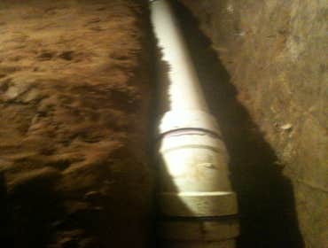 Under slab tunnels These are hand dug tunnels under the concrete slab foundation of homes where we installed a new drain line system.