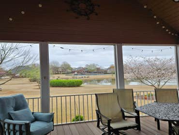 Screen porch and roof addition Removed old deck. Built new roof and composite deck. Installed high end aluminum screen room enclosure