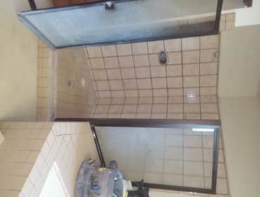 demolition and removal of master shower