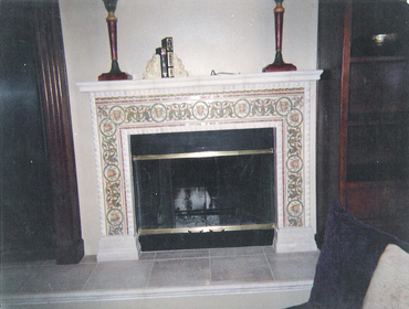 Project photos from W J Reynolds Tile Contracting Corporation FIREPLACES