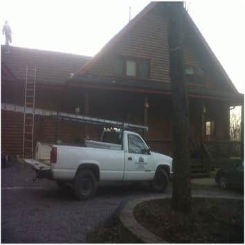 TOP OF NC in the mountains!!!! This cabin is sitting on the side of a mountain 9/10 of a mile UP a gravel road. When this cabin was built about 10 ye