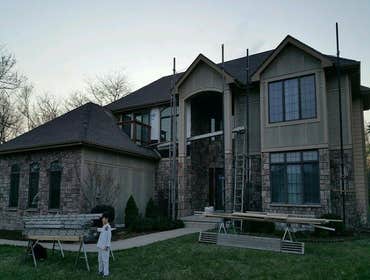 Work on front of house
