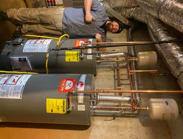Photos by Marine Plumbing Service, Inc #2 Two heaters in parallel