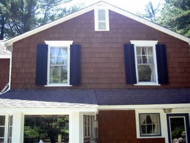 Project 1, building a basement with a powder room, Project 2, restoration of ceder shingles & shutters Framing over concrete, installing electric ligh