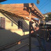 Norwalk cover patio In this project we had to fix a couples of problems before start building the cover patio.
we re stucco the back wall that had to m