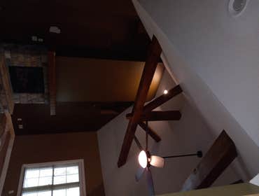 Photos by The Builders Painting Company,LLC #4 Ceiling and wall repaint before/after