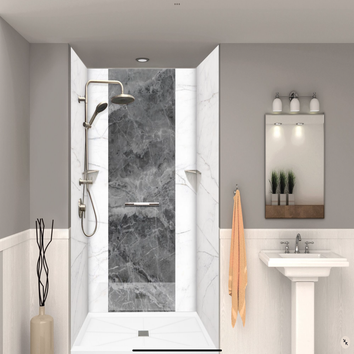 Photos by Clear Choice Exteriors & Bath Makeover #1 Bath Tub to shower conversions. Also full remodel