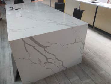 Photos by Rom Style Tile #1 Island with water fall effect